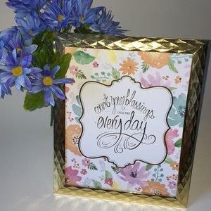 Blessings Everyday Gold Picture Frame Decor 8x10